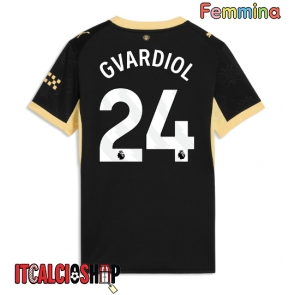 Manchester City Josko Gvardiol #24 Seconda Maglia Femmina 2026-27 Manica Corta